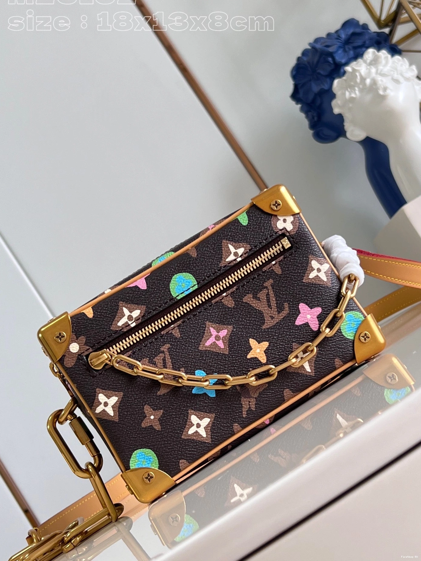 First bag ru MINI VUITTON TRUNK-18.5*13*8cm SOFT LOUIS 0809